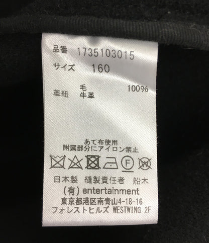 beautiful people ダッフルコート ブラック 1735103015 キッズ SIZE 160 ビューティフルピープル