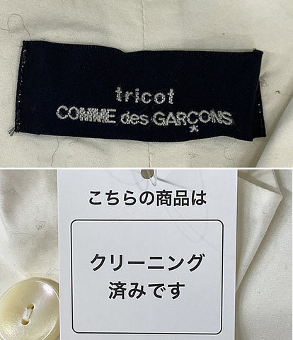 トリココムデギャルソン  長袖シャツ オフホワイト×裾フラワーモチーフ      レディース SIZE -  TRICOT COMME des GARCONS