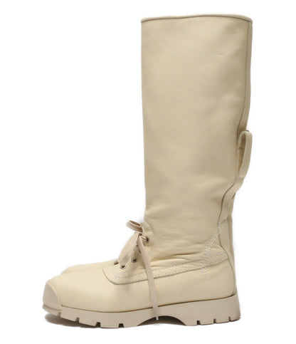 Jil sander ロングブーツ ホワイト レース メンズ SIZE - ジルサンダー