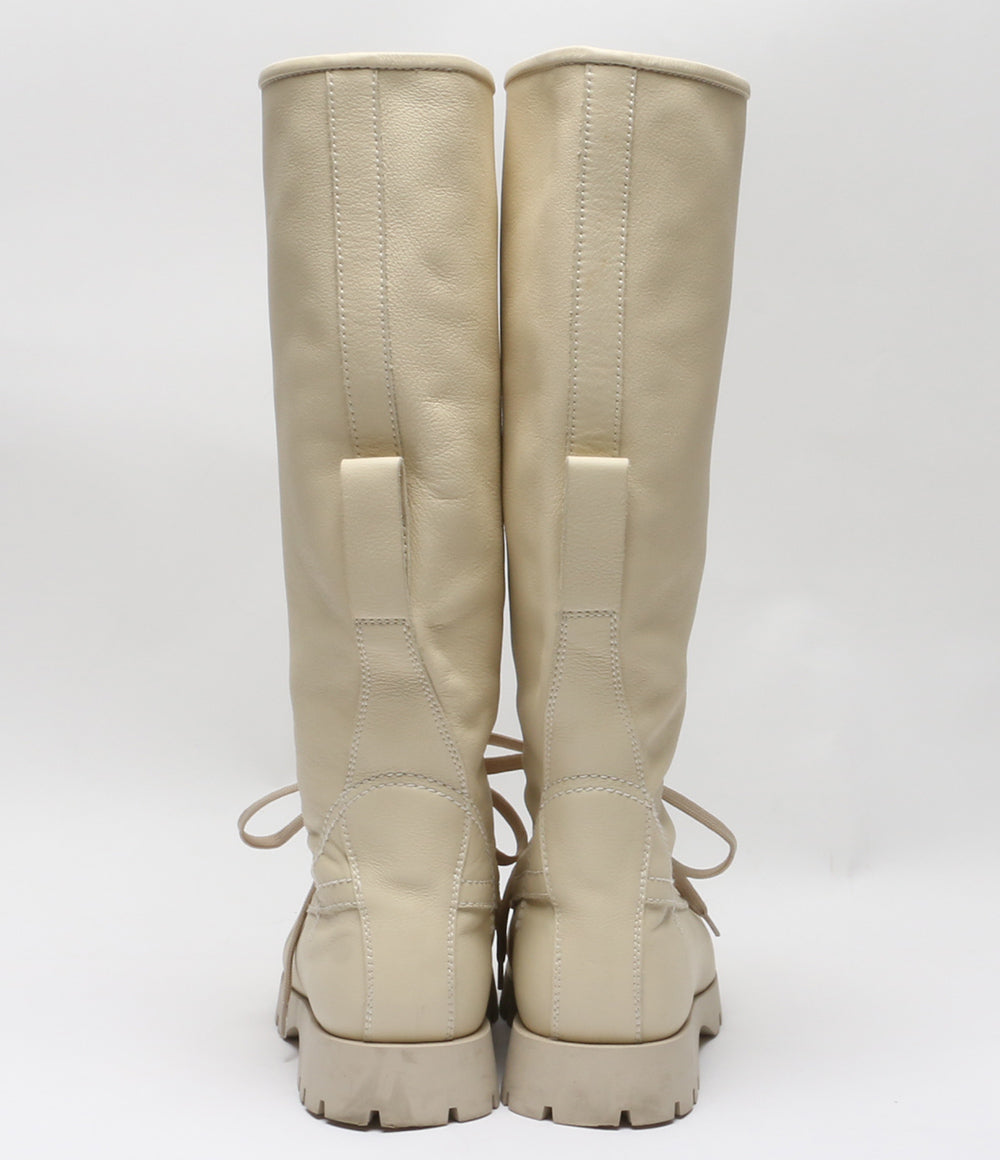 Jil sander ロングブーツ ホワイト レース メンズ SIZE - ジルサンダー