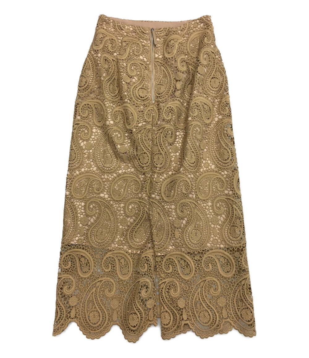 CELFORD セルフォード レーススカート ベージュ レディース SIZE 38