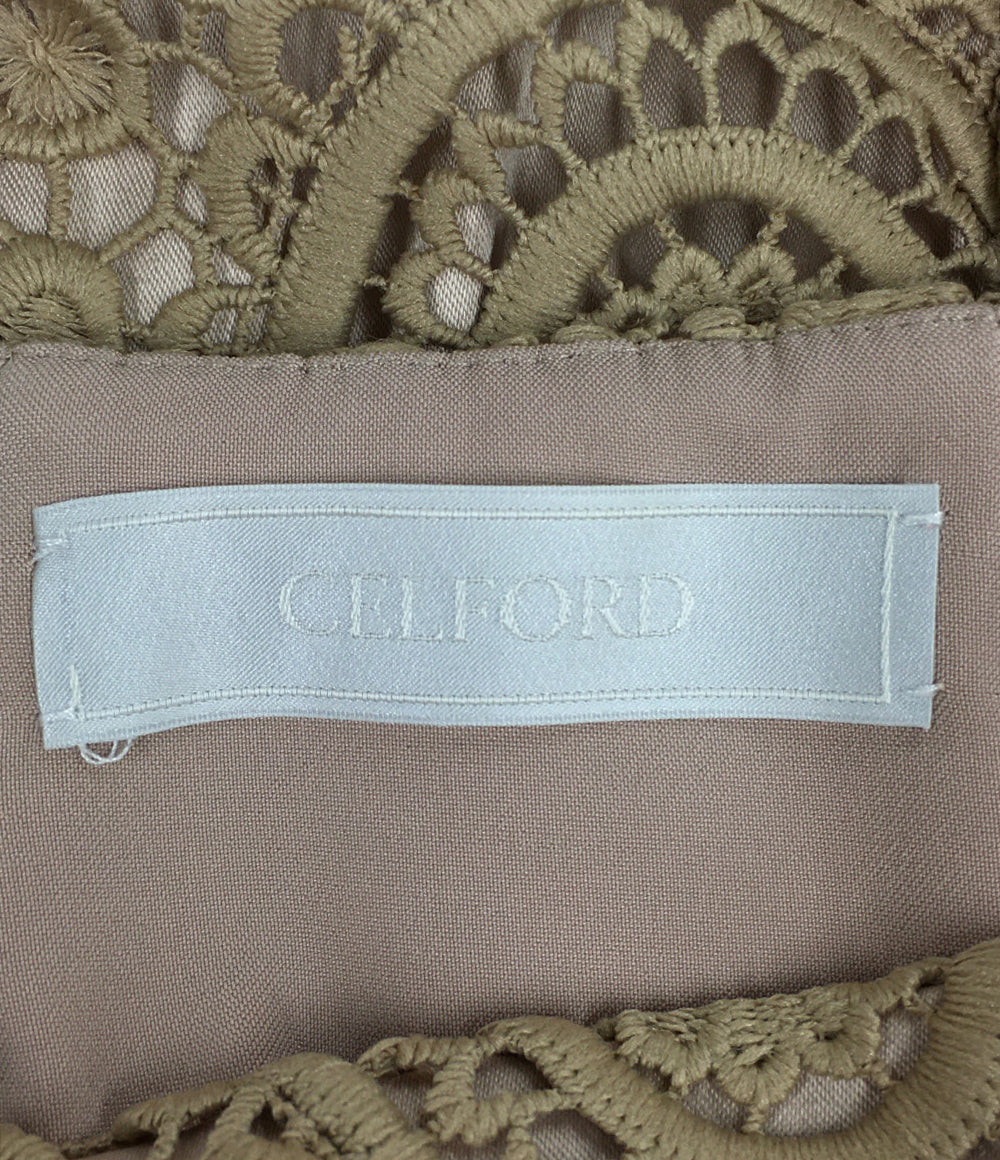 CELFORD セルフォード レーススカート ベージュ レディース SIZE 38