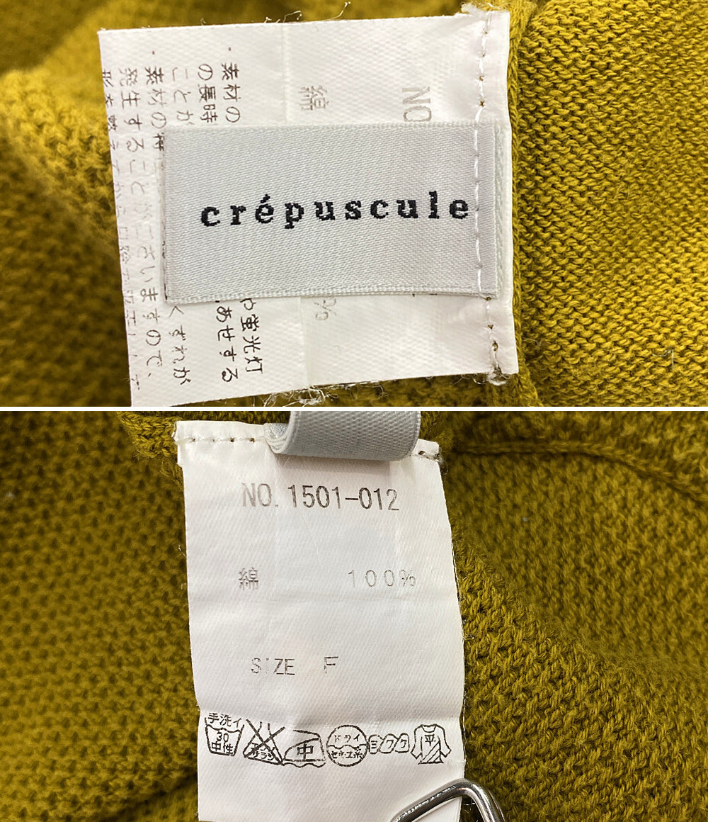 クレプスキュール  半袖Ｔシャツ マスタードイエロー      メンズ SIZE F  CREPUSCULE