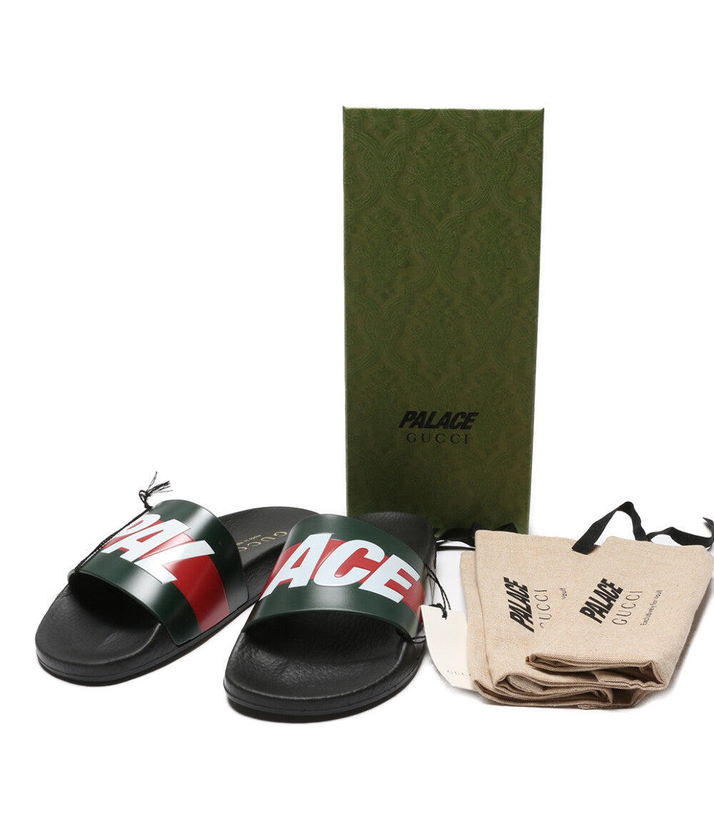 グッチ 美品 サンダル PALACE Logo Web Sandal     723352 メンズ SIZE 38  GUCCI