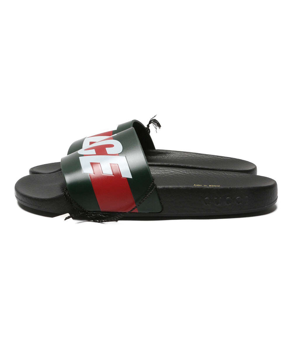 グッチ 美品 サンダル PALACE Logo Web Sandal     723352 メンズ SIZE 38  GUCCI