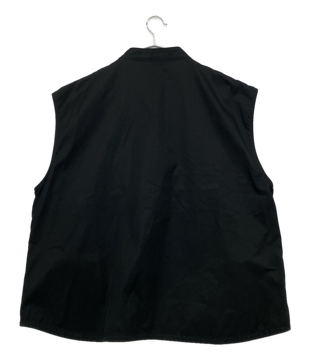 ポータークラシック ベスト プルオーバー ボタン コットン ブラック メンズ SIZE M Porter Classic