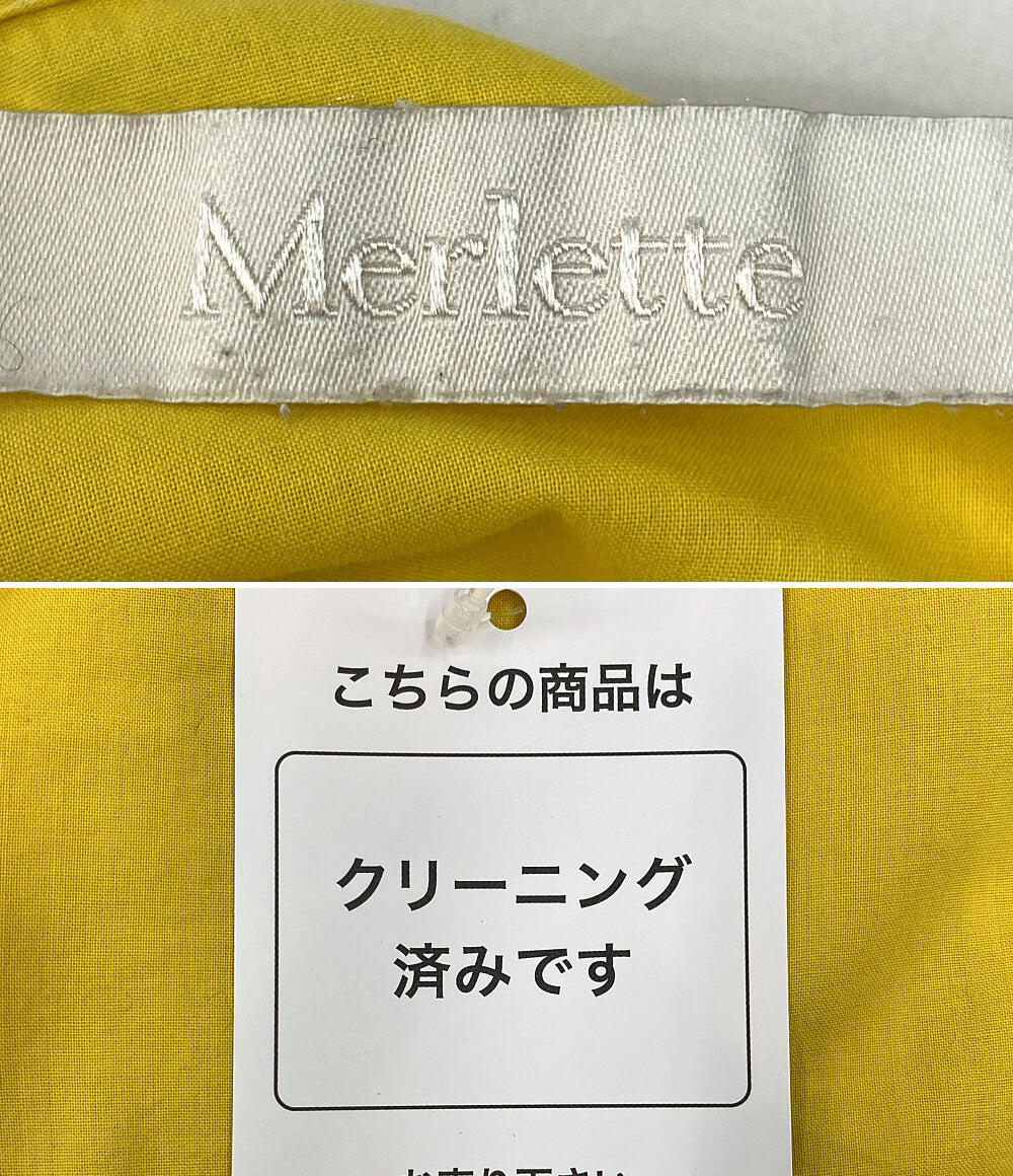 マーレット ティアードワンピース イエロー      レディース SIZE XS  Merlette