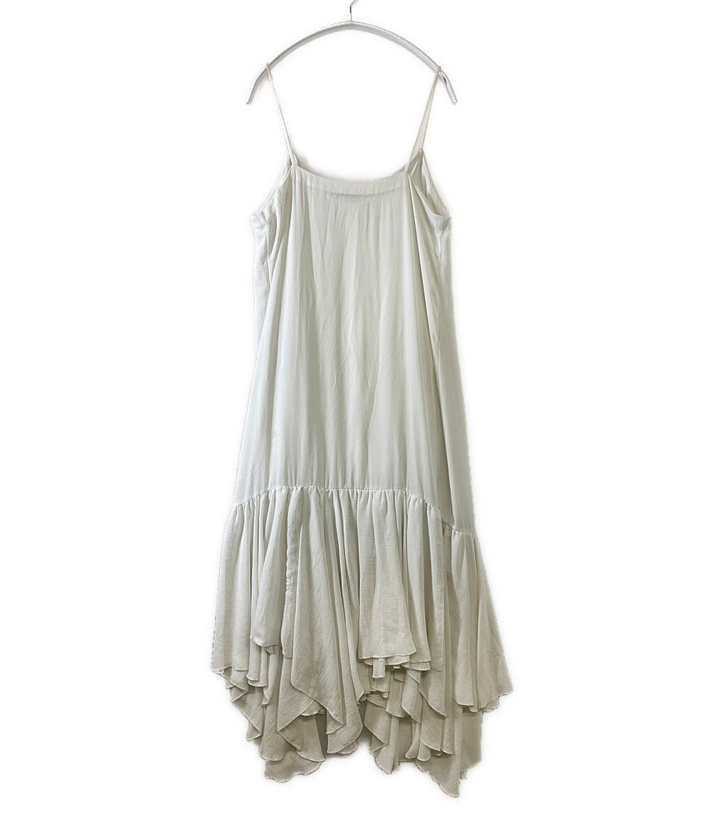 クラネ キャミワンピース ホワイト アシンメトリー レディース SIZE 2 CLANE