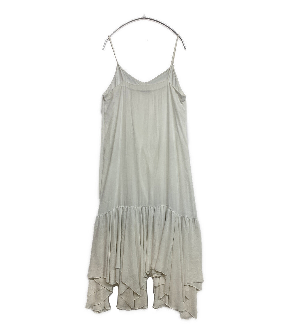 クラネ キャミワンピース ホワイト アシンメトリー レディース SIZE 2 CLANE