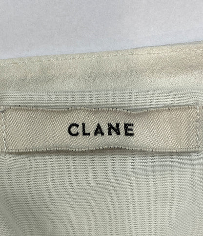 クラネ キャミワンピース ホワイト アシンメトリー レディース SIZE 2 CLANE