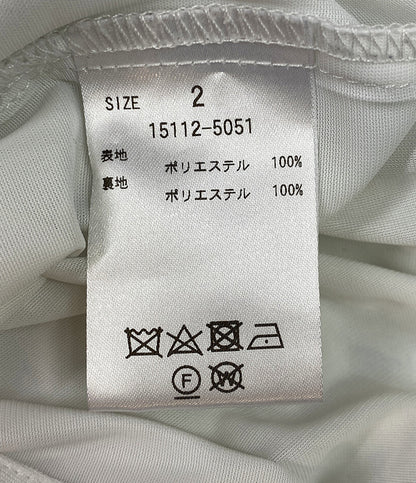 クラネ キャミワンピース ホワイト アシンメトリー レディース SIZE 2 CLANE