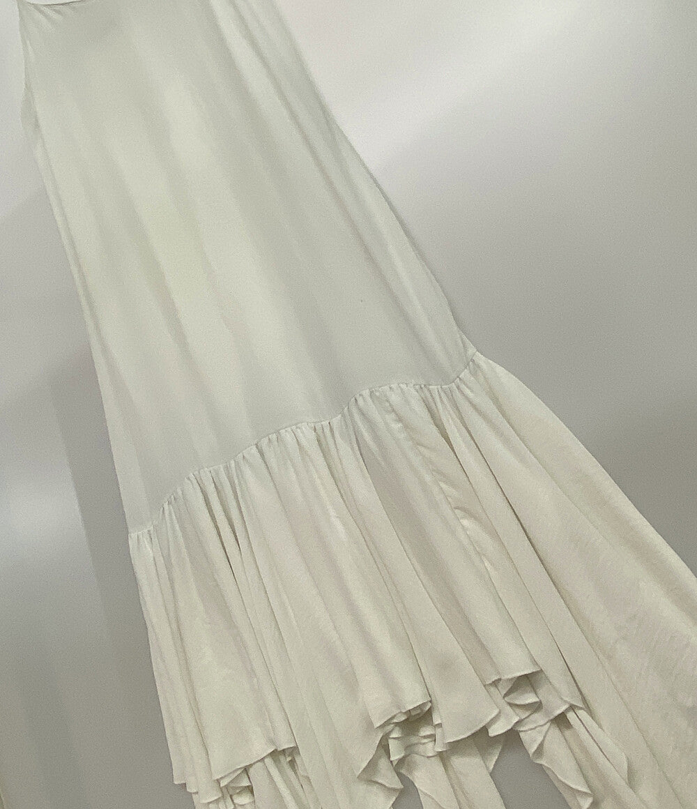 クラネ キャミワンピース ホワイト アシンメトリー レディース SIZE 2 CLANE