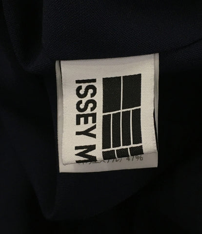 Issey Miyake Short Sleeve Shirt Navy Dolman 2019SS IL93FT301 Women's Size 3 Issey Miyake