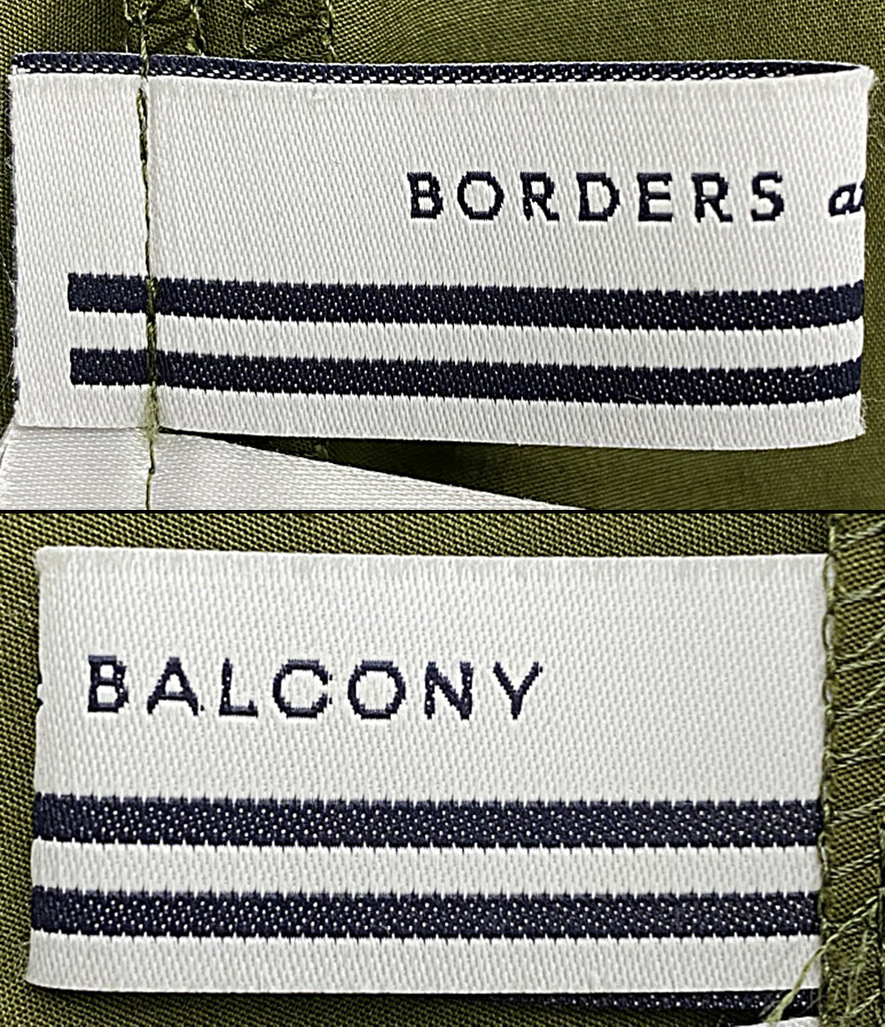BORDERS at BALCONY ボーダーズ アット バルコニー 半袖ワンピース カーキ レディース SIZE 36