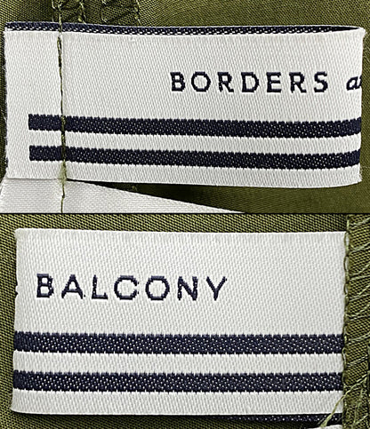 BORDERS at BALCONY ボーダーズ アット バルコニー 半袖ワンピース カーキ レディース SIZE 36