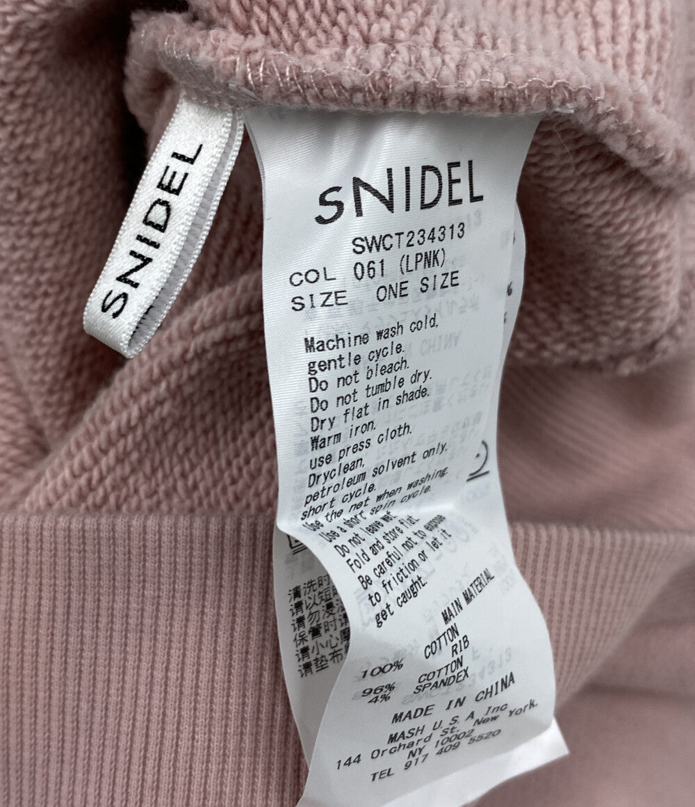 スナイデル  ワンショルダー ピンク スウェット      レディース SIZE ONE  snidel