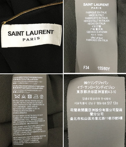 サンローラン  ワンピース オープンバック ブラック      レディース SIZE F34  Saint Laurent