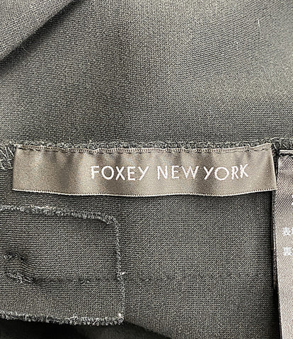 フォクシー ニューヨーク  ノースリーブワンピース ブラック ホワイトカラー      レディース SIZE 38  FOXEY NEW YORK