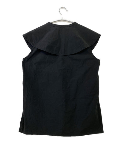 クラネ  ビッグカラーブラウス ブラック collar shirt       レディース SIZE 1  CLANE