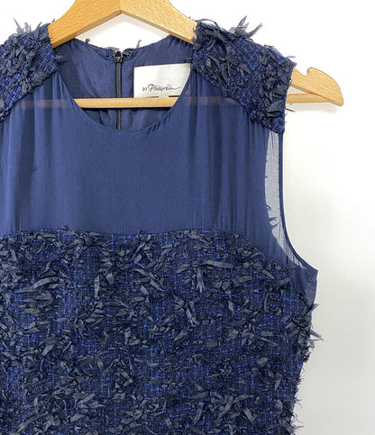 3.1 Phillip Lim ノースリーブワンピース ドレス ネイビー レディース SIZE - 3.1フィリップリム