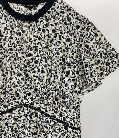 tara jarmon 半袖ワンピース 花柄 レディース SIZE S タラジャーモン