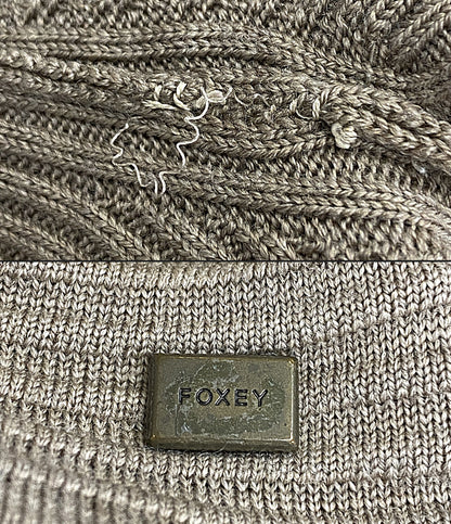 フォクシー ブティック  長袖ニットワンピース ベージュ ウール100      レディース SIZE 40  FOXEY BOUTIQUE