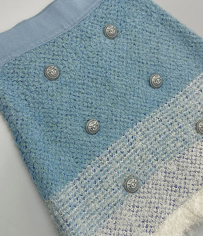 PINKO スカート ツイード ブルー 1G14M7-Y65P レディース SIZE XS ピンコ