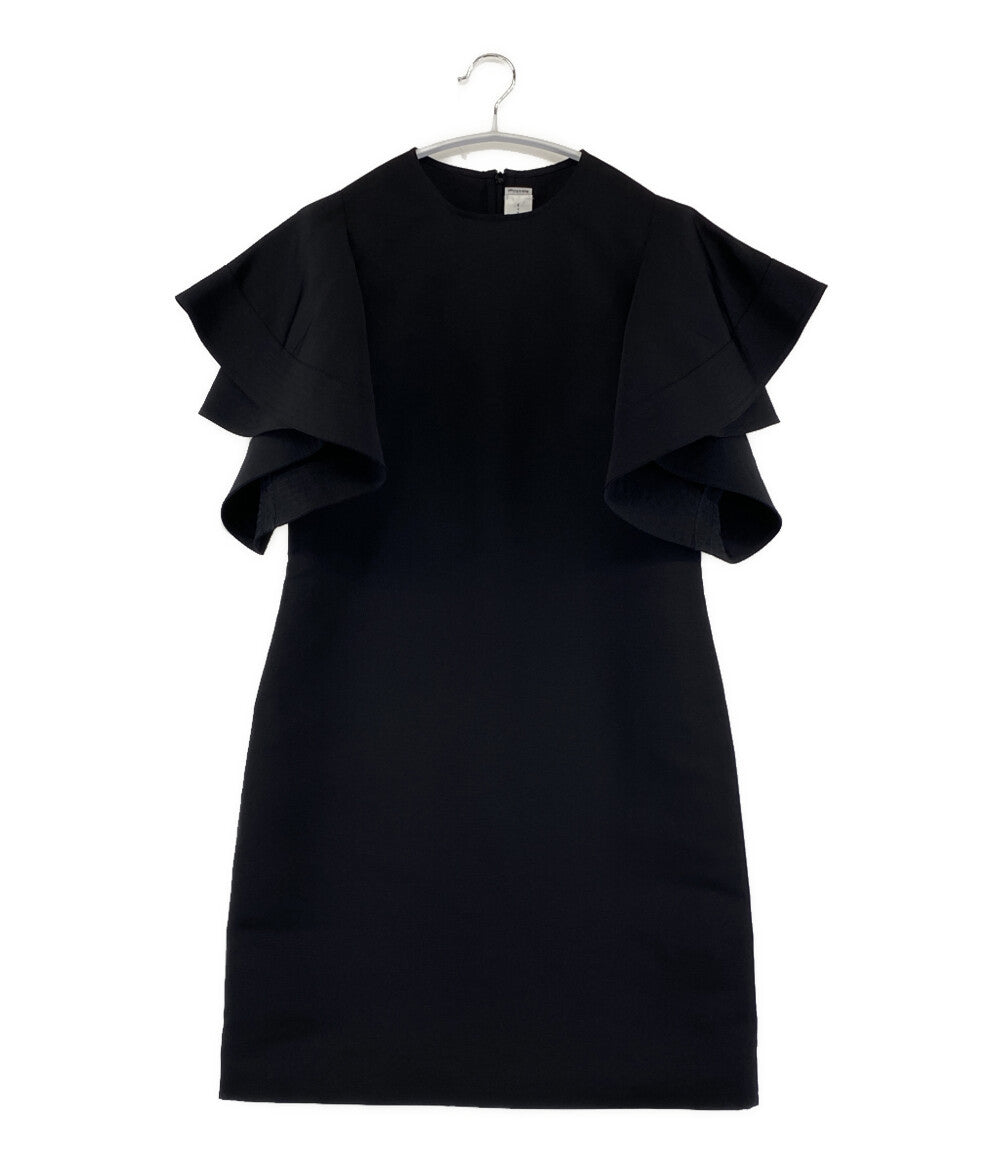 VICTORIAVICTORIABECKHAM ヴィクトリアヴィクトリアベッカム 半袖ワンピース ブラック レディース SIZE UK 6