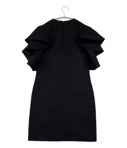 VICTORIAVICTORIABECKHAM ヴィクトリアヴィクトリアベッカム 半袖ワンピース ブラック レディース SIZE UK 6