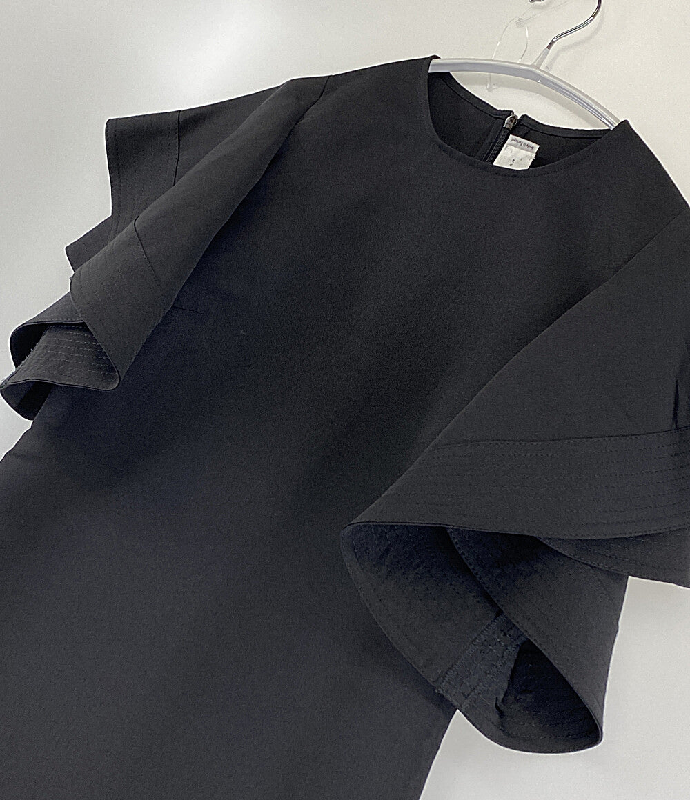 VICTORIAVICTORIABECKHAM ヴィクトリアヴィクトリアベッカム 半袖ワンピース ブラック レディース SIZE UK 6