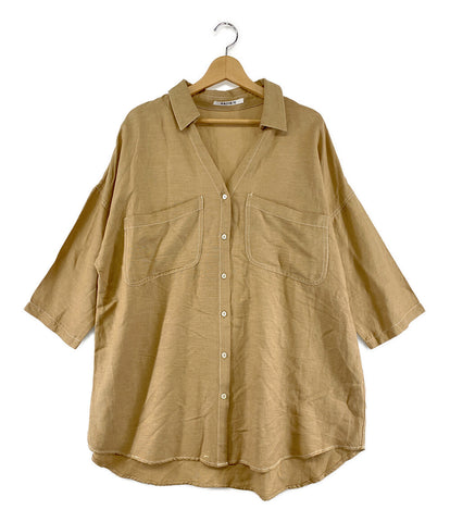 ラディエイト 半袖シャツ オーバーサイズシャツ ブラウン      レディース SIZE 38  RADIATE