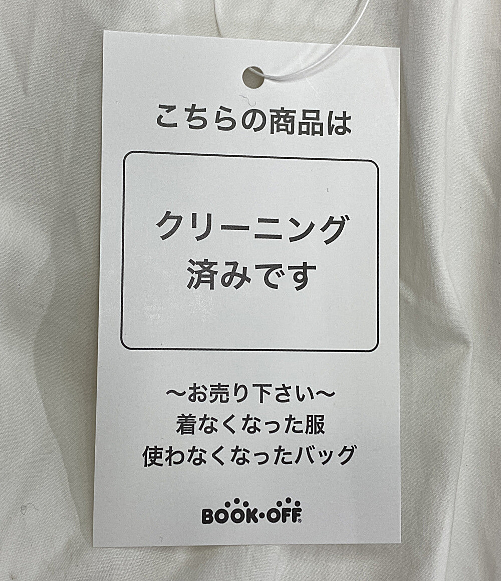 BORDERS at BALCONY ボーダーズアットバルコニー 半袖ワンピース ホワイト レディース SIZE 36