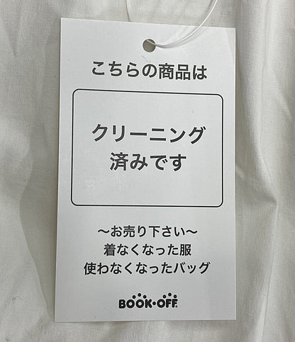 BORDERS at BALCONY ボーダーズアットバルコニー 半袖ワンピース ホワイト レディース SIZE 36