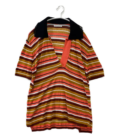 AKANE UTSUNOMIYA アカネウツノミヤ ニットシャツ ボーダー レディース SIZE F