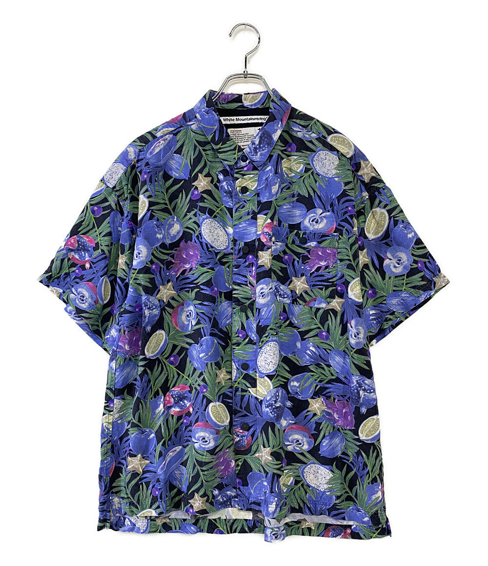 ホワイトマウンテニアリング 半袖シャツ アロハシャツ メンズ SIZE 1 WHITE MOUNTAINEERING
