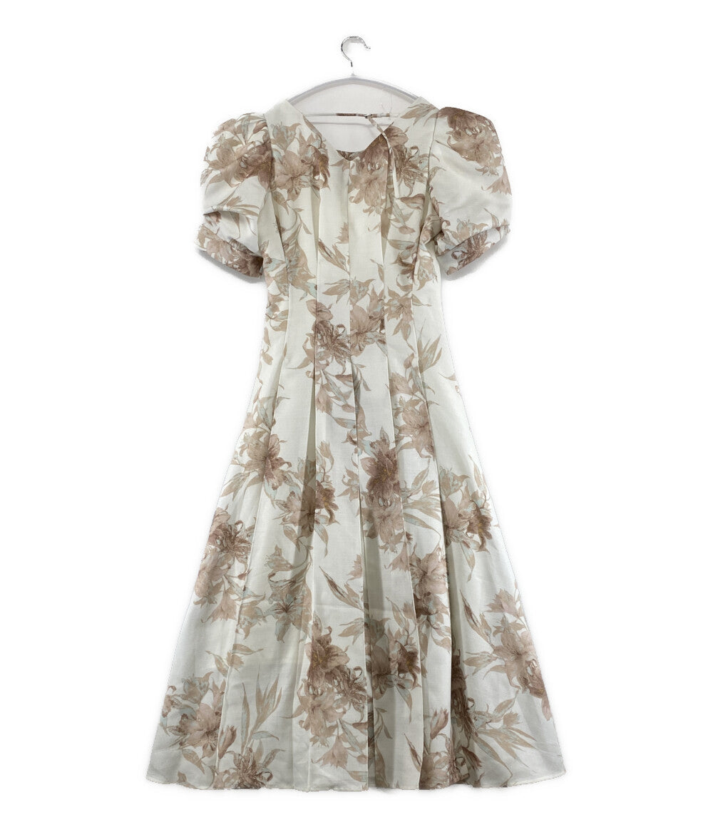 スナイデル 半袖ワンピース コルセットディティールワンピ 花柄 23SS レディース SIZE - snidel