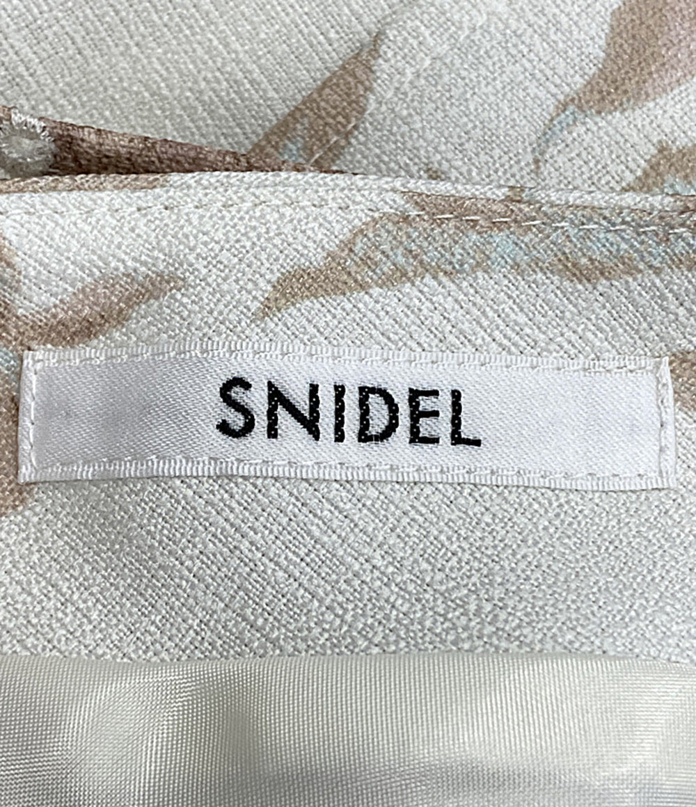 スナイデル 半袖ワンピース コルセットディティールワンピ 花柄 23SS レディース SIZE - snidel
