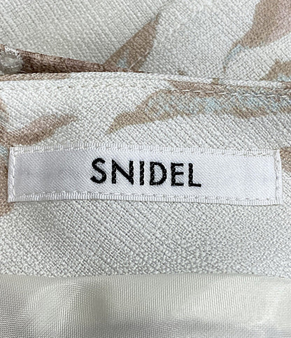 スナイデル 半袖ワンピース コルセットディティールワンピ 花柄 23SS レディース SIZE - snidel