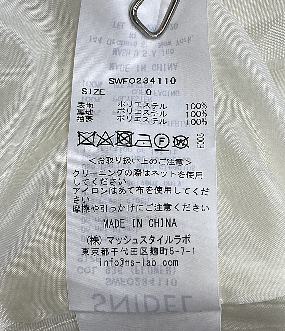 スナイデル 半袖ワンピース コルセットディティールワンピ 花柄 23SS レディース SIZE - snidel