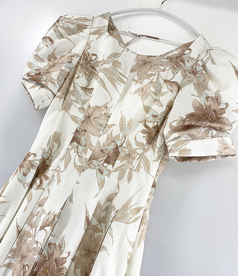 スナイデル 半袖ワンピース コルセットディティールワンピ 花柄 23SS レディース SIZE - snidel