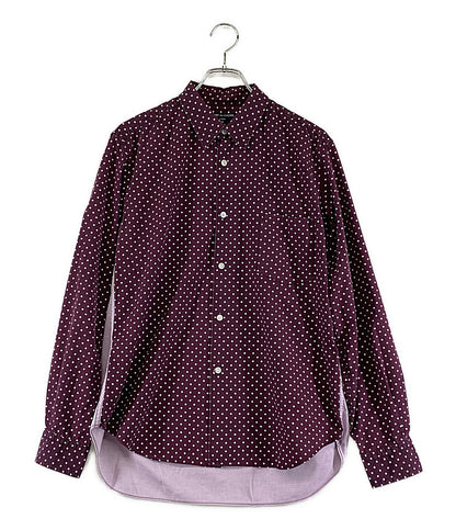 COMME des GARCONS HOMME 長袖シャツ パープル ドット HH-B006 メンズ SIZE M コムデギャルソンオム