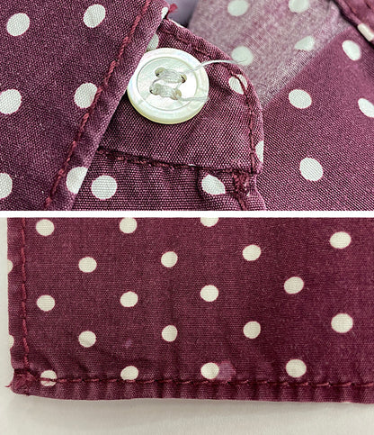 COMME des GARCONS HOMME 長袖シャツ パープル ドット HH-B006 メンズ SIZE M コムデギャルソンオム