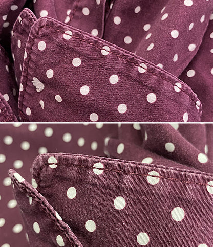 COMME des GARCONS HOMME 長袖シャツ パープル ドット HH-B006 メンズ SIZE M コムデギャルソンオム