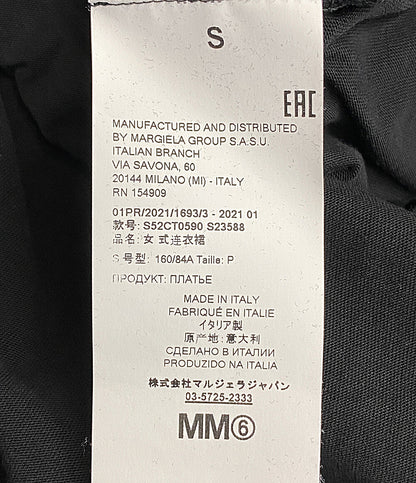 メゾンマルジェラ 半袖リボンドレスワンピース ブラック      レディース SIZE S  Maison Margiela