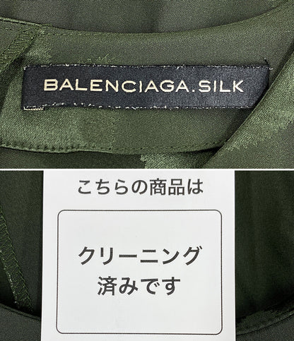 バレンシアガ  半袖ワンピース グリーン ノースリーブ      レディース SIZE 36  BALENCIAGA