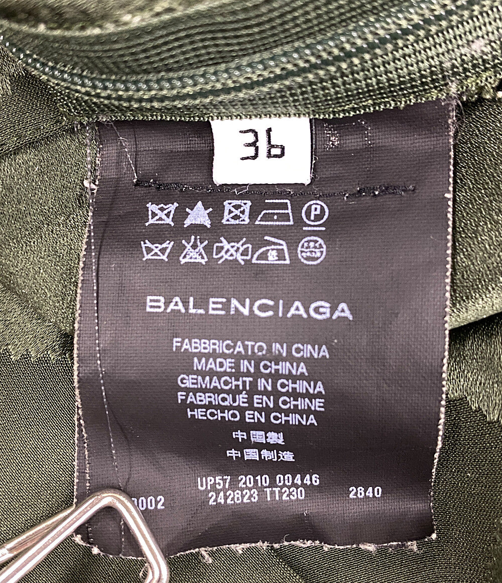 バレンシアガ  半袖ワンピース グリーン ノースリーブ      レディース SIZE 36  BALENCIAGA