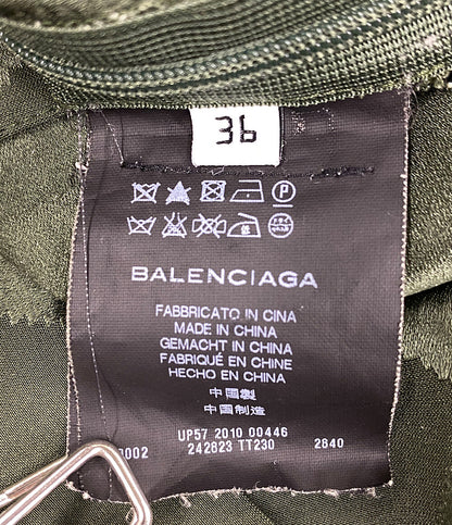 バレンシアガ  半袖ワンピース グリーン ノースリーブ      レディース SIZE 36  BALENCIAGA