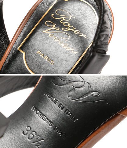 ROGER VIVIER パンプス ブラウン ブラック レディース SIZE 36.5 ロジェヴィヴィエ