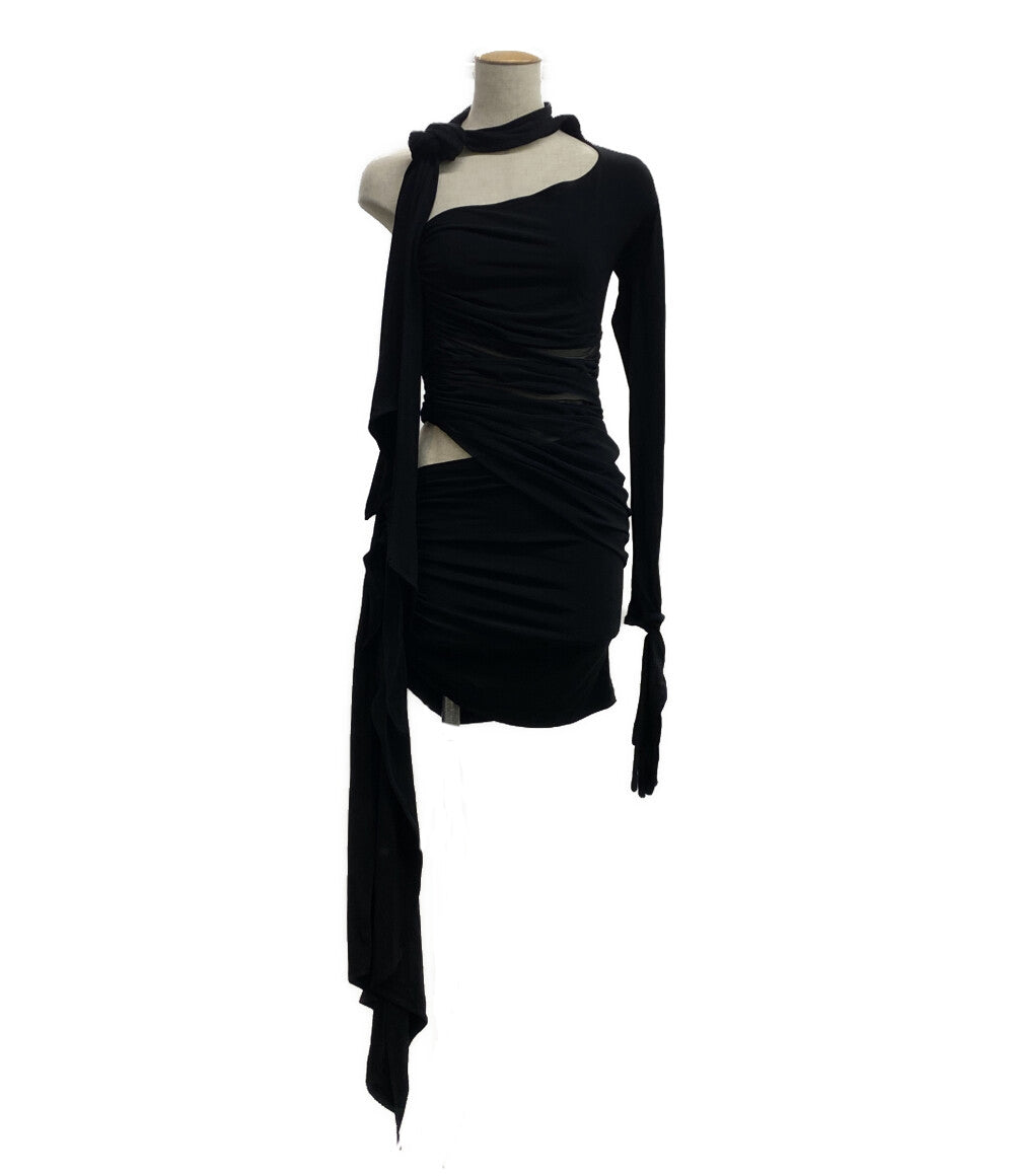 美品 ミュグレー ノットディテールワンショルダーワンピース      レディース SIZE S  HM & Mugler