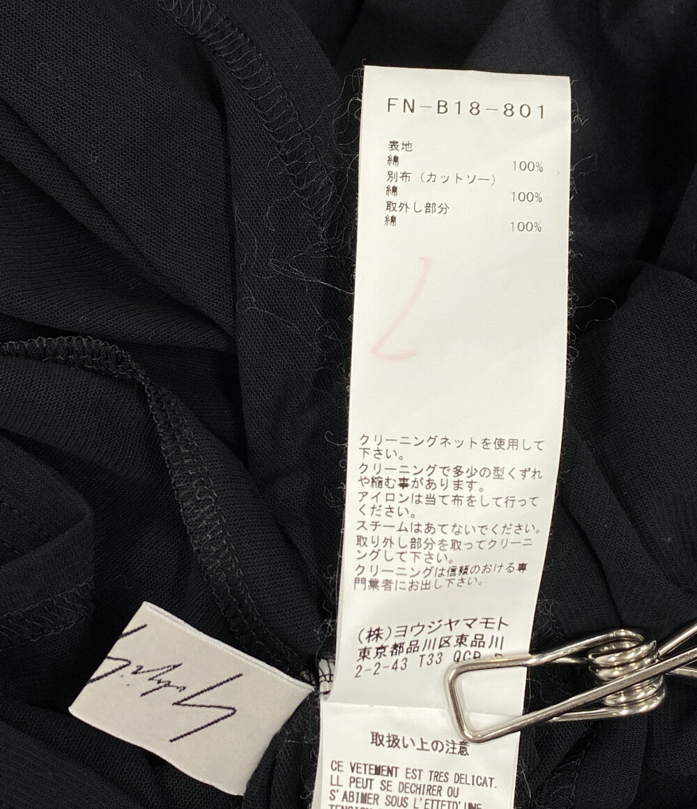 ヨウジヤマモト  変形長袖シャツ 切り替えシースルー     FN-B18-801 レディース SIZE 1  YOHJI YAMAMOTO